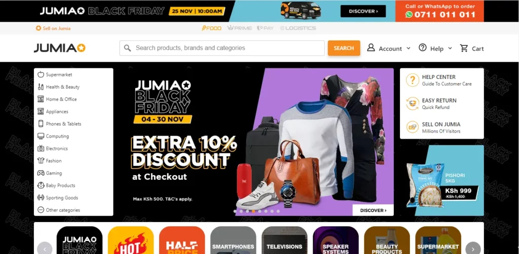 Online shopping sites in Kenya